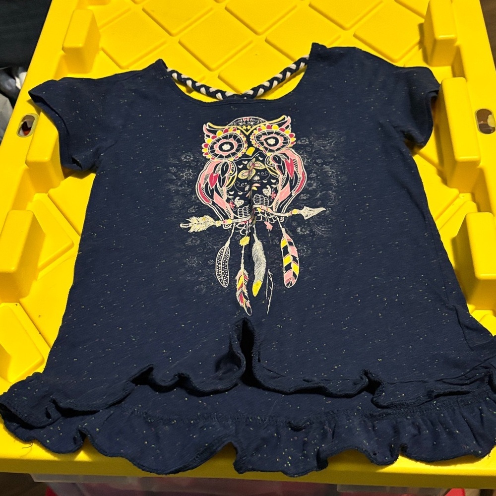 Ransom Navy Kids T-Shirt with Owl Design